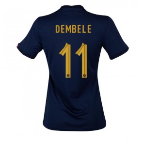 Frankrike Ousmane Dembele #11 Hemmatröja Dam VM 2022 Korta ärmar